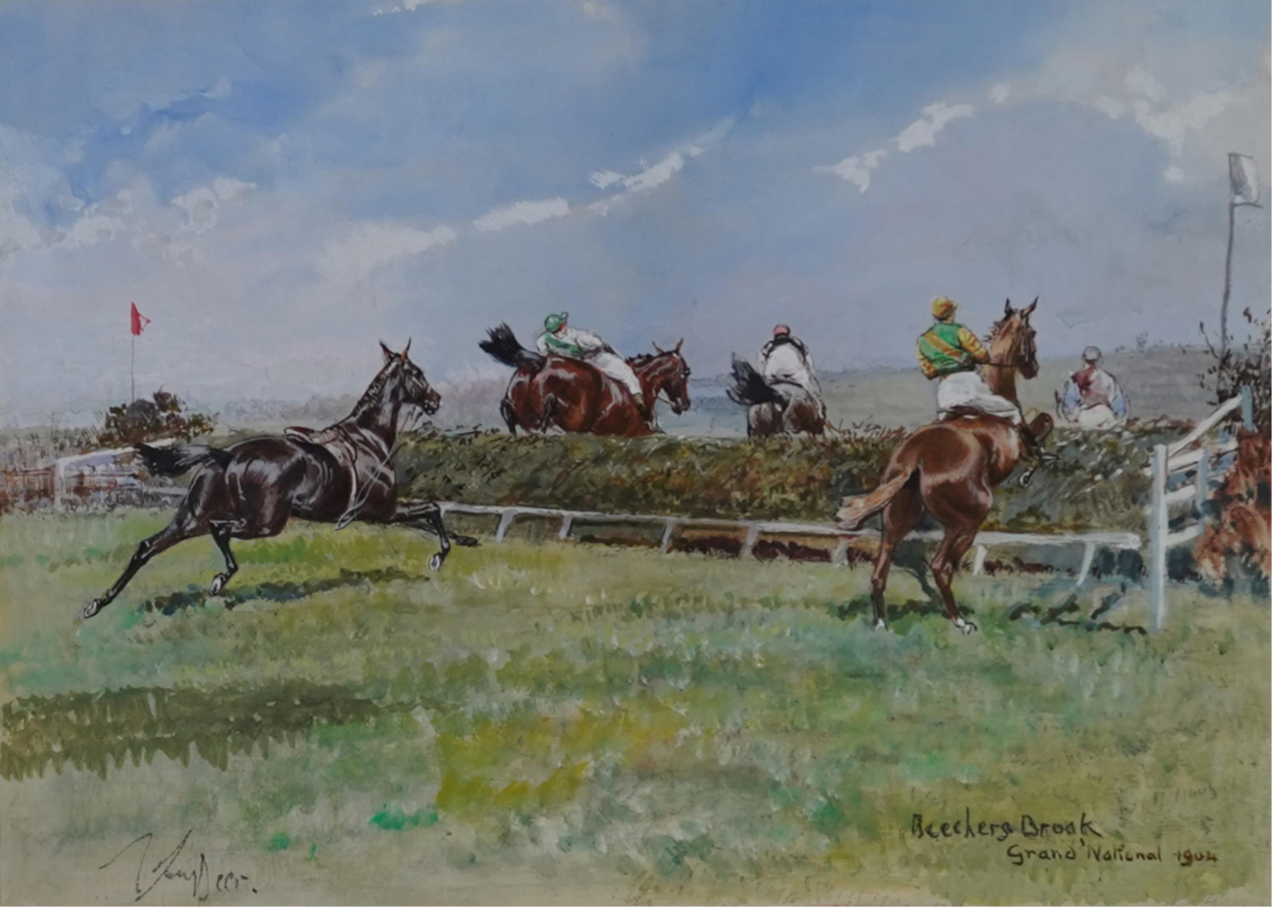 John Beer, (1860-1930), 'Grand National, 1904'